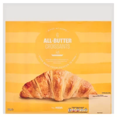 ASDA Bake at Home 6 All-Butter Croissants 330g