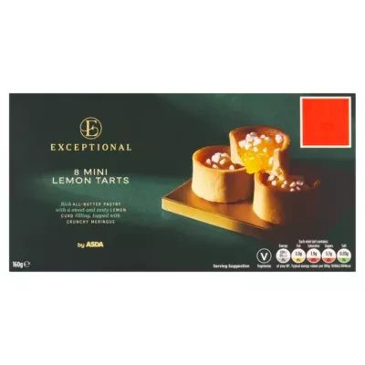 Exceptional by ASDA 8 Mini Lemon Tarts 160g