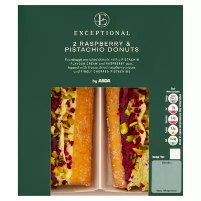 Exceptional by ASDA Exceptional by  2 Raspberry & Pistachio Donuts