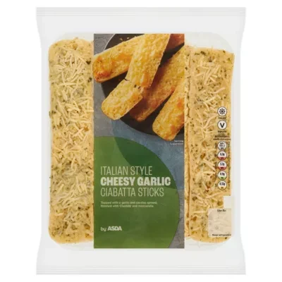 ASDA Italian Style Cheesy Garlic Ciabatta Sticks 160g