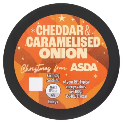 ASDA Cheddar & Caramelised Onion 90g