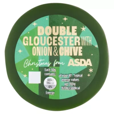 ASDA Double Gloucester, Onion and Chive 90g