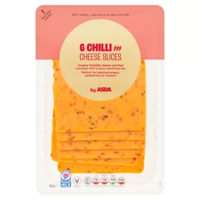 ASDA 6 Chilli Cheese Slices 180g