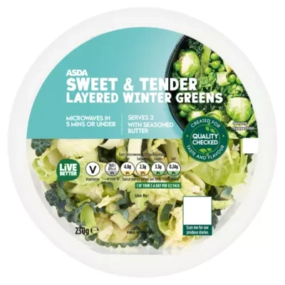 ASDA Sweet & Tender Layered Winter Greens 230g