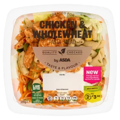 ASDA Chicken & Wholewheat Pasta Salad 300g