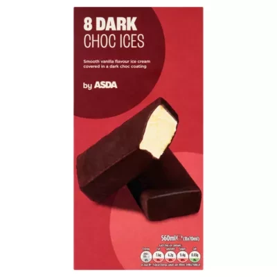 ASDA Dark Choc Ices 8 x 70ml (560ml)