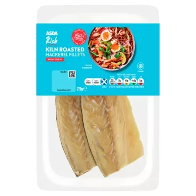 ASDA Rich Kiln Roasted Mackerel Fillets 215g