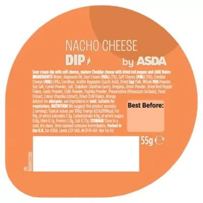 ASDA Nacho Cheese Dip 55g