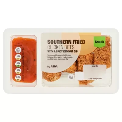 ASDA Southern Fried Chicken Bites with a Spicy Ketchup Dip 75g