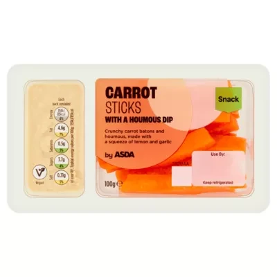 ASDA Carrot Sticks with a Houmous Dip 100g