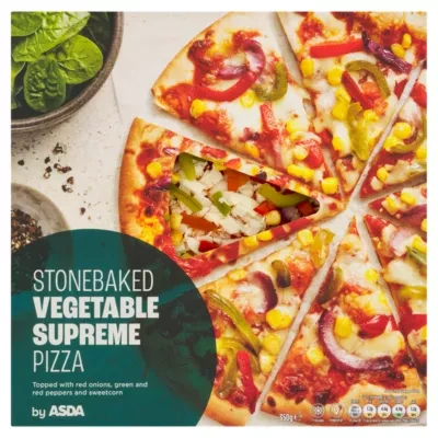 ASDA Stonebaked Vegetable Supreme Pizza 350g