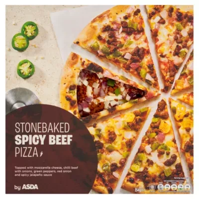 ASDA Stonebaked Spicy Beef Pizza 354g