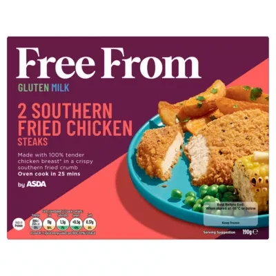 Free From by Asda Free From by  2 Southern Fried Chicken Steaks 190g