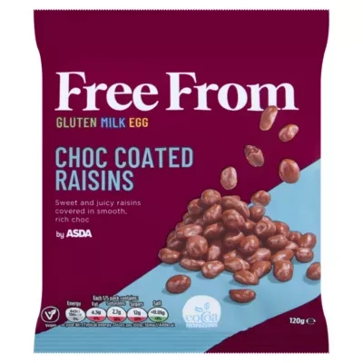 ASDA Free From Free From by  Choc Coated Raisins 120g