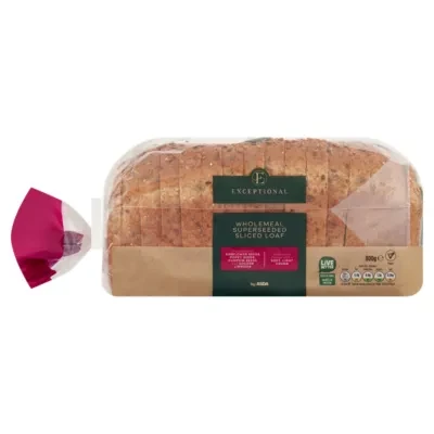 Exceptional by ASDA Exceptional by  Wholemeal Superseeded Sliced Loaf 800g