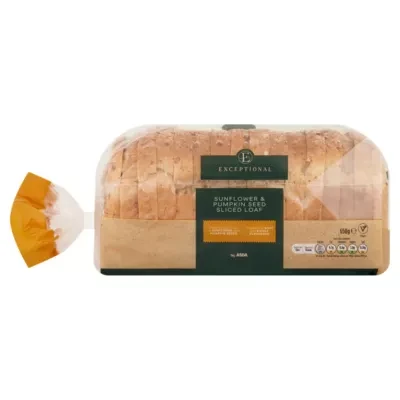 Exceptional by ASDA Exceptional by  Sunflower & Pumpkin Seed Sliced Loaf 650g