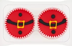 ASDA 2 Santa Belly Cupcakes
