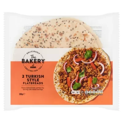 The BAKERY at ASDA The Bakery at  2 Turkish Style Flatbreads 200g