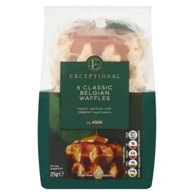 Exceptional by ASDA Exceptional by  5 Classic Belgian Waffles 275g