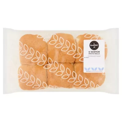 The BAKERY at ASDA The Bakery at  6 Scotch White Rolls