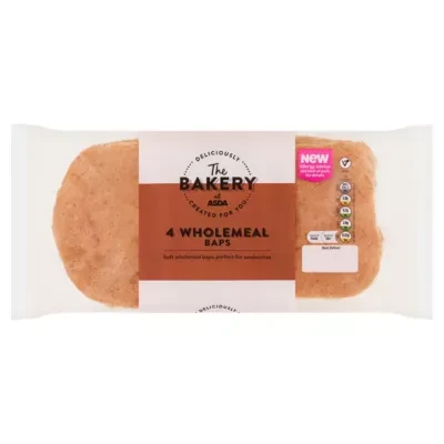 The BAKERY at ASDA The Bakery at  4 Wholemeal Baps