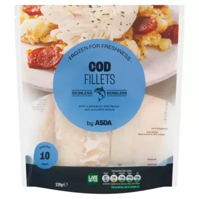 ASDA Cod Fillets by  320g