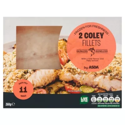ASDA 2 Coley Fillets 260g
