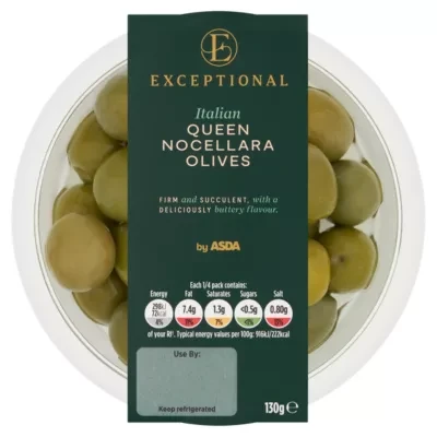 Exceptional by ASDA Exceptional by  Italian Queen Nocellara Olives 130g