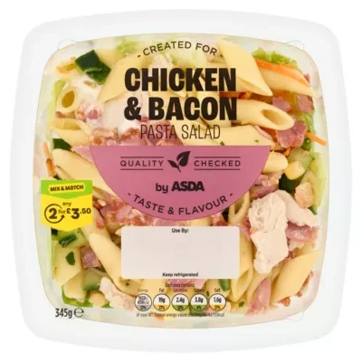 ASDA Chicken & Bacon Pasta Salad 345g