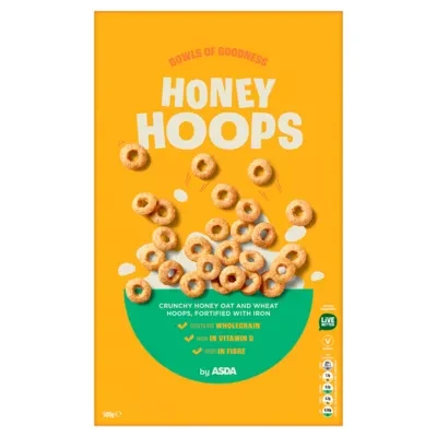 ASDA Honey Hoops 500g