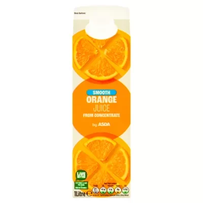 ASDA Smooth Orage Juice 1 Litre
