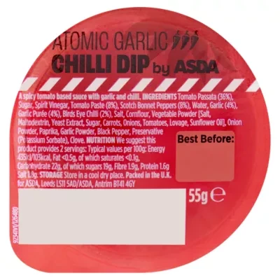 ASDA Atomic Garlic Chilli Dip 55g