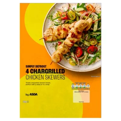ASDA ASDA 4 Chargrilled Chicken Skewers 340g