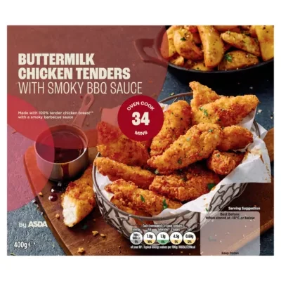 ASDA Buttermilk Chicken Tenders with Smoky BBQ Sauce 400g