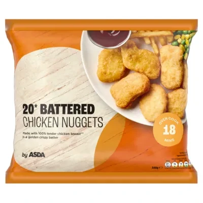 ASDA 20 Battered Chicken Nuggets 348g