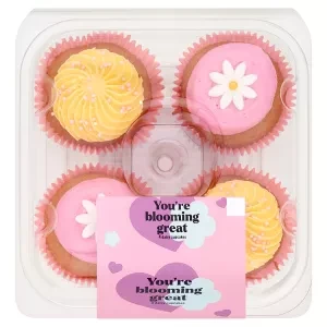 ASDA 4 Daisy Cupcakes