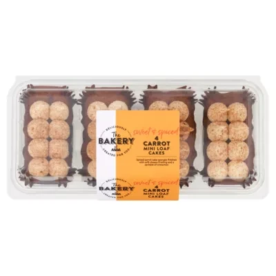 The BAKERY at ASDA The Bakery at  4 Carrot Mini Loaf Cakes
