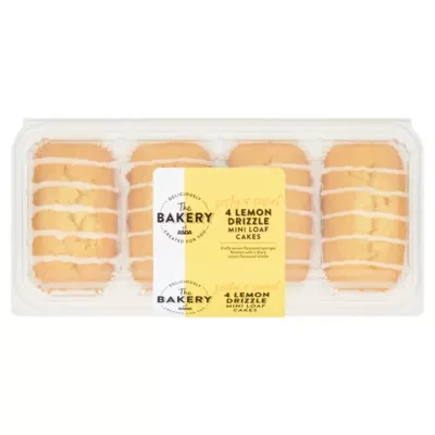 The BAKERY at ASDA The Bakery at  Lemon Drizzle Mini Loaf Cakes