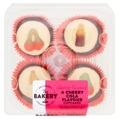 The BAKERY at ASDA The Bakery at ASDA 4 Cherry Cola Flavour Cupcakes