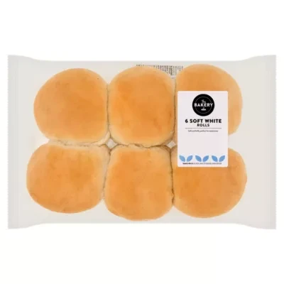 The BAKERY at ASDA The Bakery at  6 Soft White Rolls