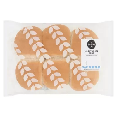 The BAKERY at ASDA The Bakery at  6 Soft White Rolls