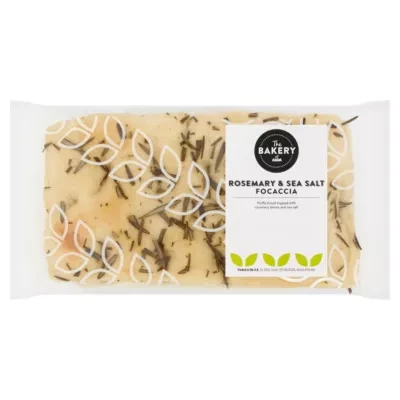 The BAKERY at ASDA The Bakery at  Rosemary & Sea Salt Focaccia 180g