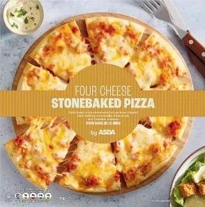 ASDA Four Cheese Stonebaked Pizza 315g