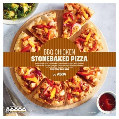 ASDA BBQ Chicken Stonebaked Pizza 340g