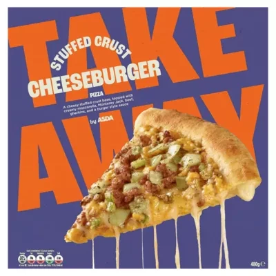ASDA Take Away Stuffed Crust Cheeseburger Pizza 480g