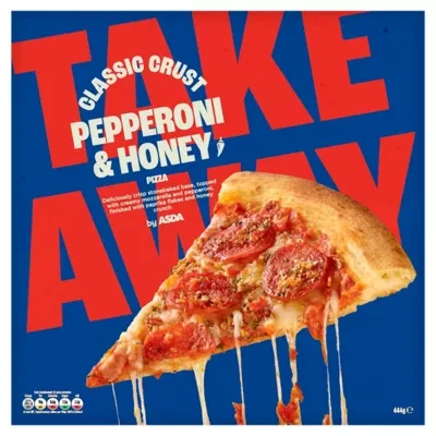 ASDA Take Away Classic Crust Pepperoni & Honey Pizza 444g