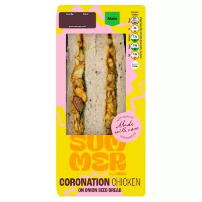 ASDA Summer by  Coronation Chicken on Onion Seed Bread