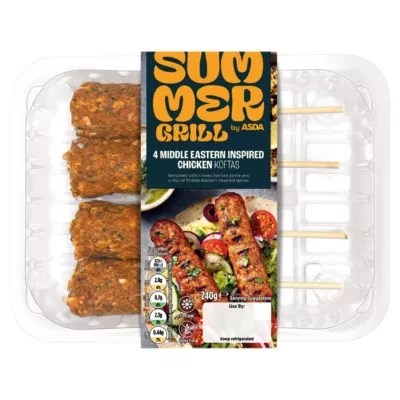 SUMMER GRILL by ASDA Summer Grill by  4 Middle Eastern Inspired Chicken Koftas 240g
