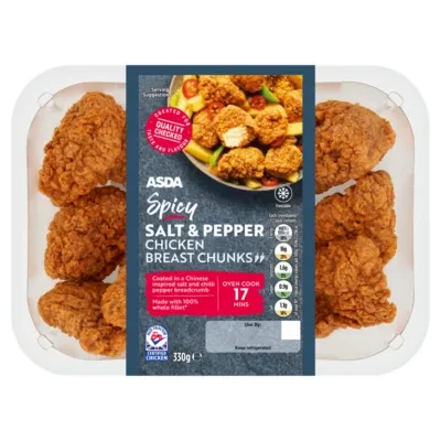 ASDA ASDA Spicy Salt & Pepper Chicken Breast Chunks 330g