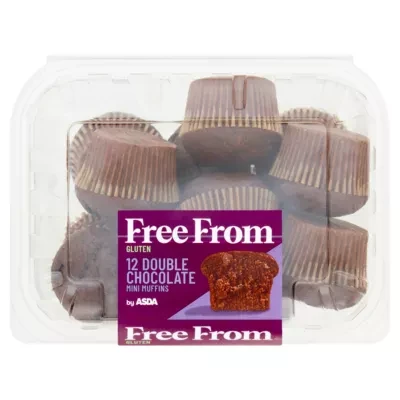 ASDA Free From Free From by  12 Double Chocolate Mini Muffins